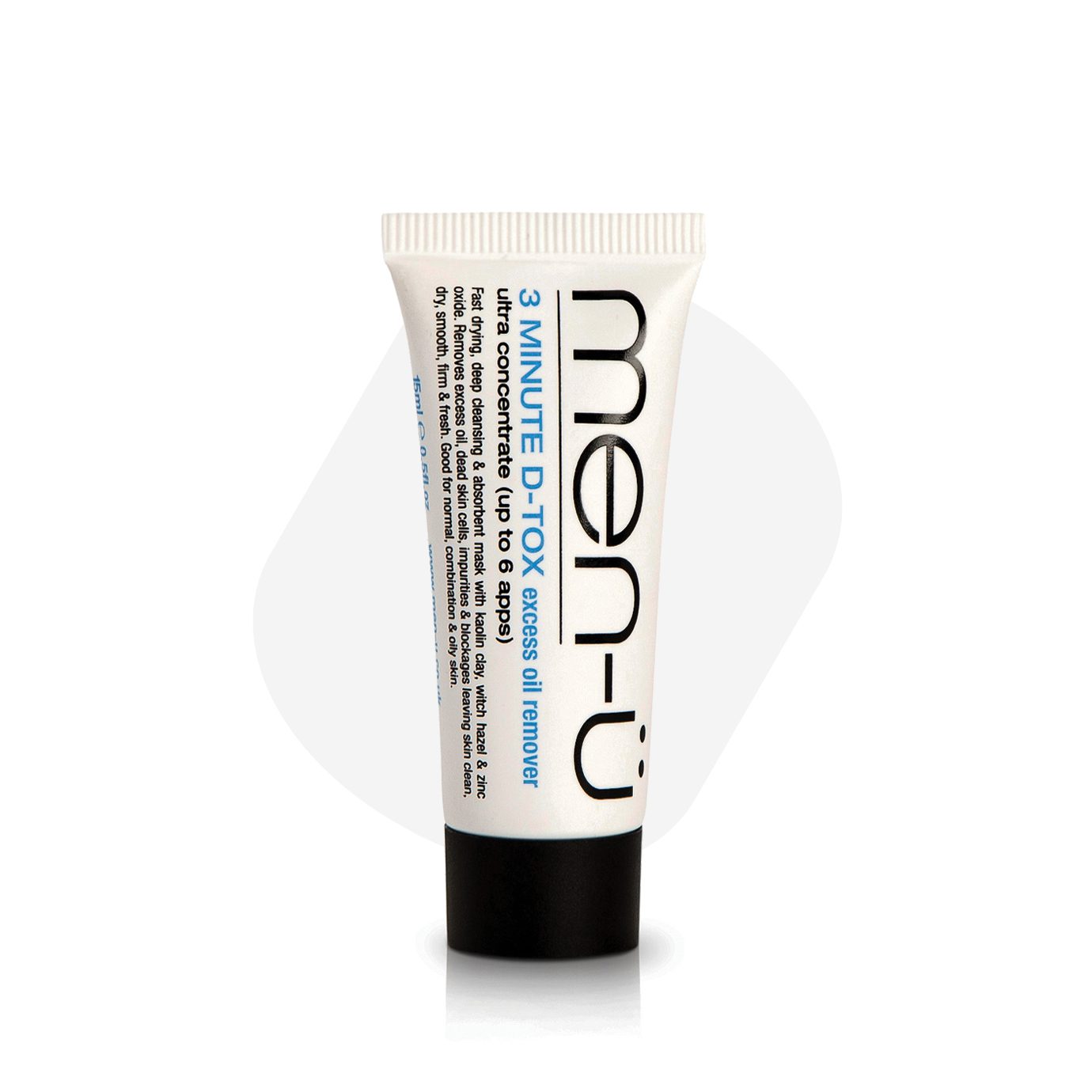 Men-U 3 Minute D-TOX facial buddy tube 15ml