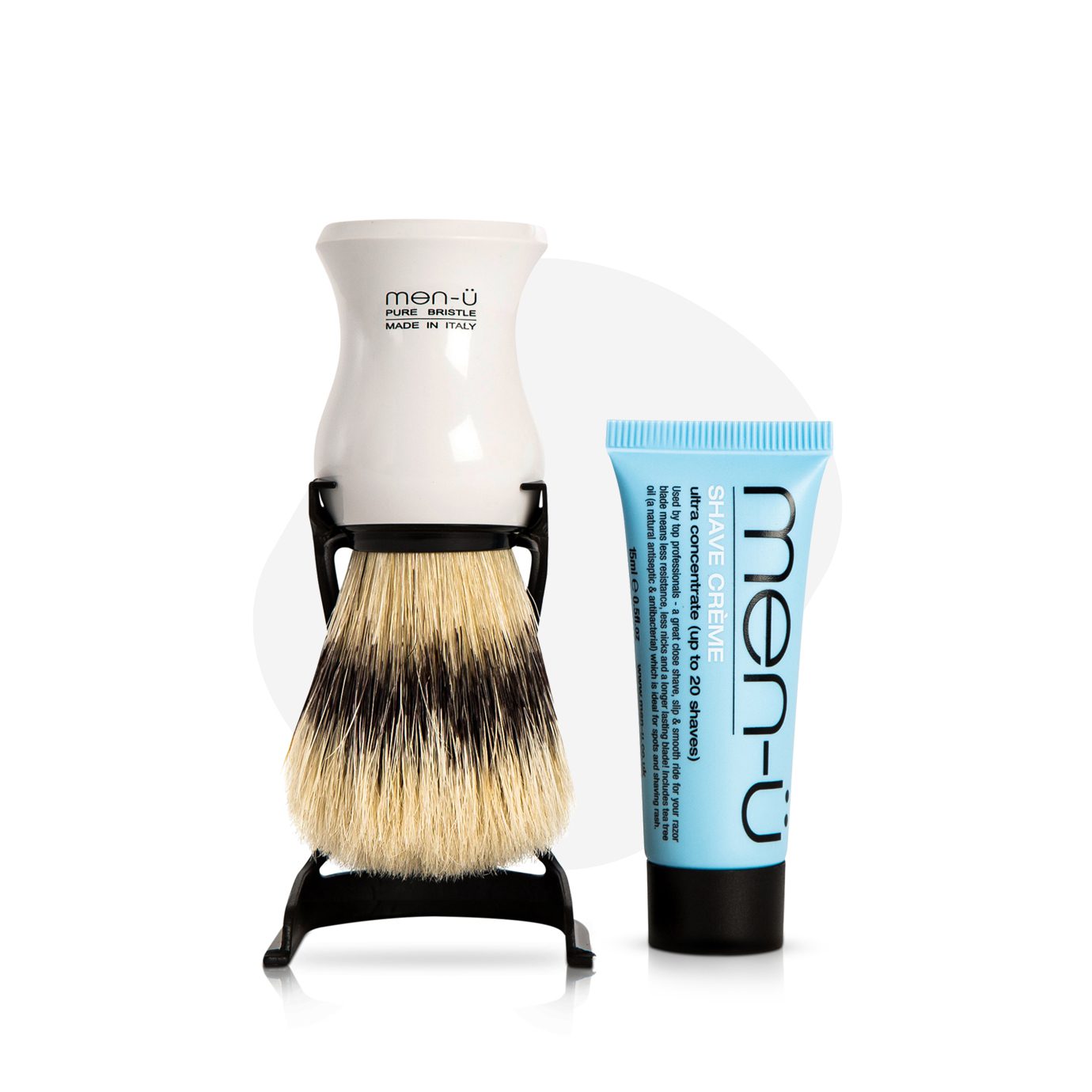 Barbiere Pure Bristle Shaving Brush White
