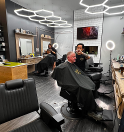 Inside Davilia Barbershop Bull Creek showing haircut area