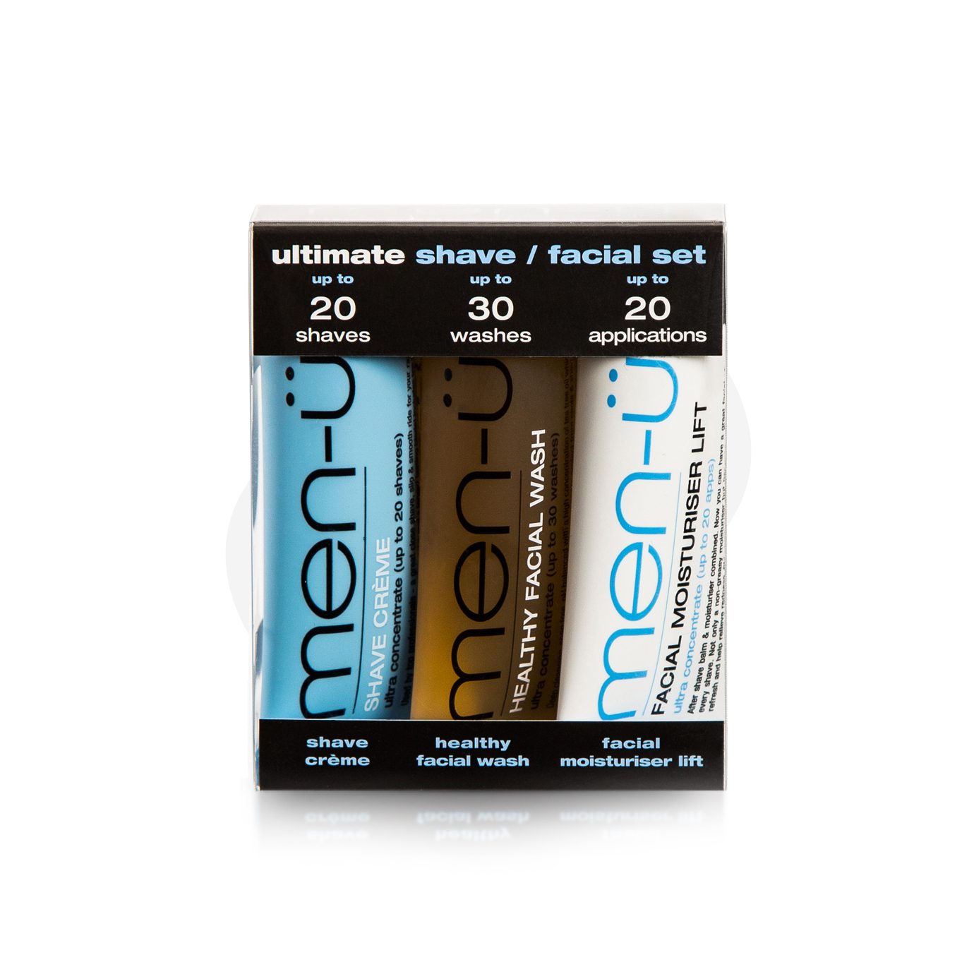 Men-U Ultimate Shave and Facial Set 3x15ml