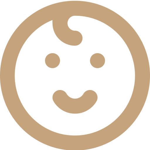 Vector graphic smile face icon for Davilia Barbershops