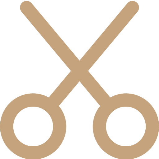 Scissors icon for barber services