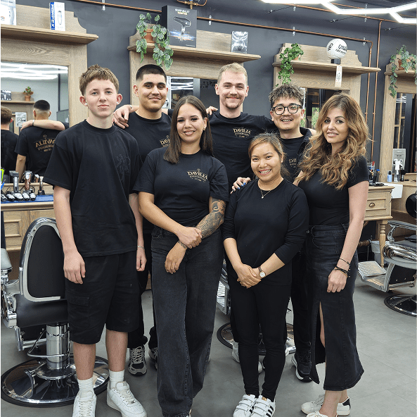 Experienced senior barbers team at Davilia Barbershops