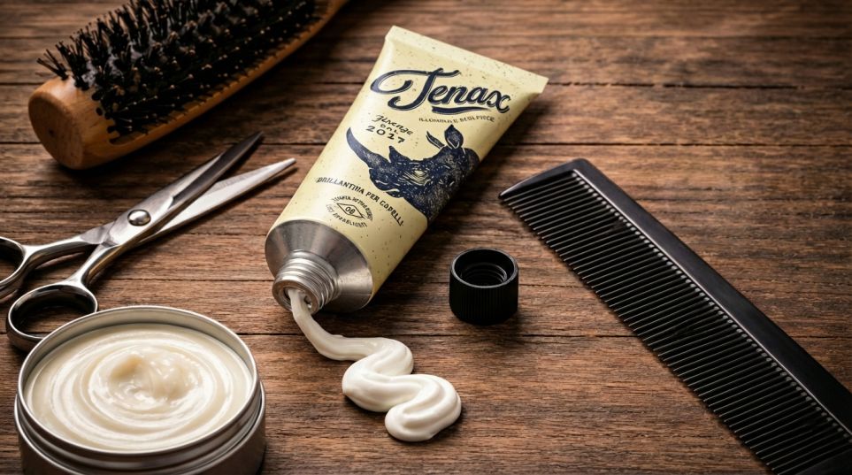 Tenax Hair Cream Tube 100ml styled for modern men’s textured haircut