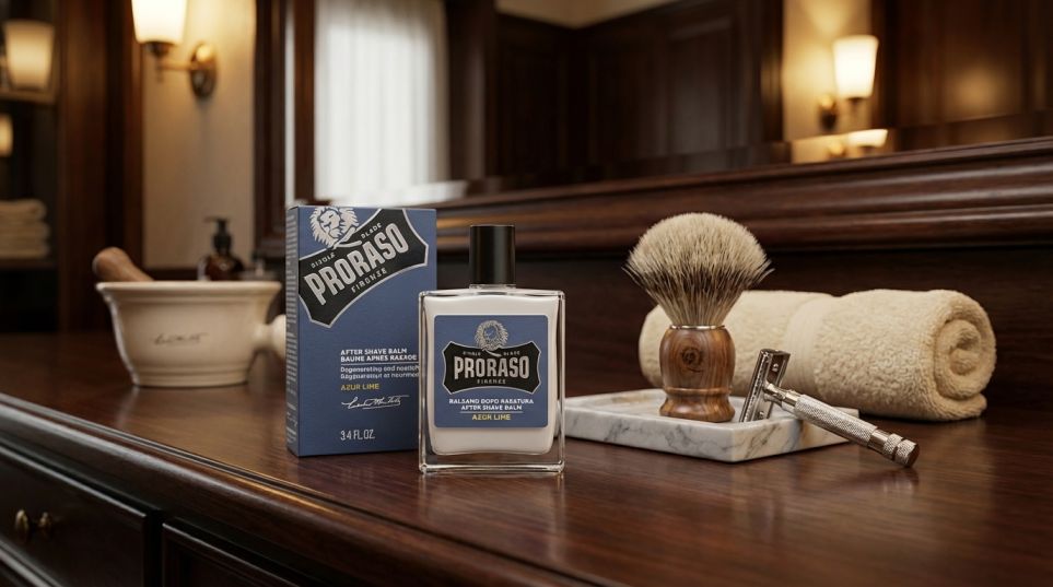 Azur Lime After Shave Balm 100ml soothing and hydrating post shave balm for men’s grooming routine